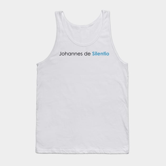 Soren Kierkegaard Johannes de Silentio Pseudonym Tank Top by emadamsinc